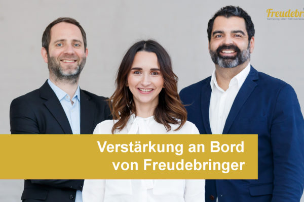 Verstärkung an Bord der Samplingagentur Freudebringer