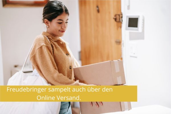 Freudebringer sampelt auch über den Online Versand.